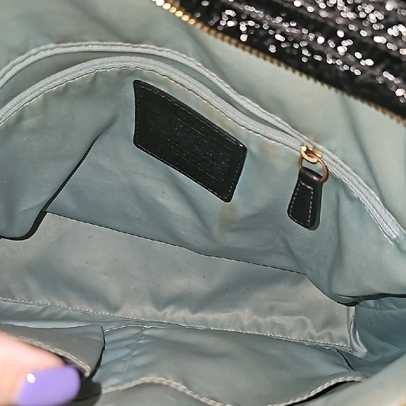 Coach Kristin Patent Leather Satchel  Black Leather Handbag - Picture 2 of 6